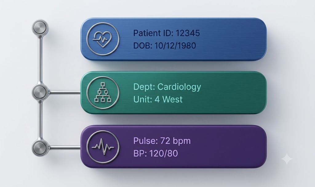 Thematic summaries medical workflow illustration